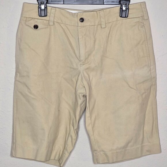 Polo Ralph Lauren Sport Pants - Polo Ralph Lauren Sport Khaki Chino Shorts Beige Bermuda Women's, Size 4
